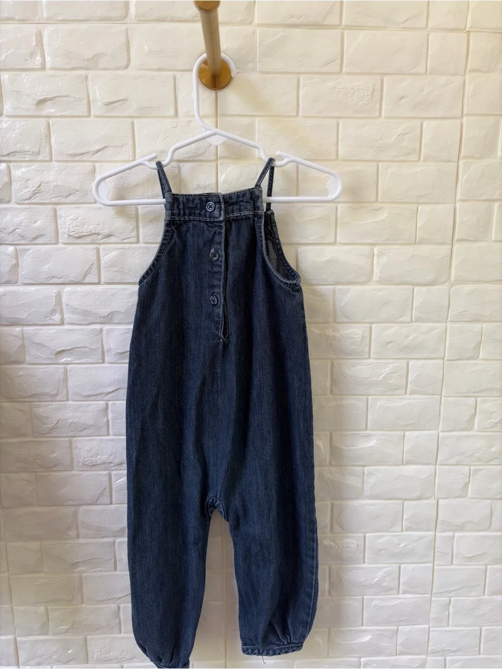 GAP Dark Blue Denim Harem Overalls for Kids